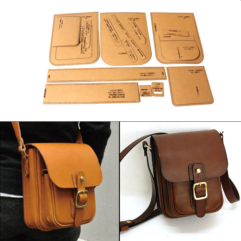 Leatherwork Patterns - Pola Pemotongan Kertas Kraft untuk Tas