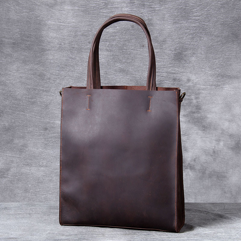 Leather Work Bag Laptop - Tas jinjing tangan pria kulit asli
