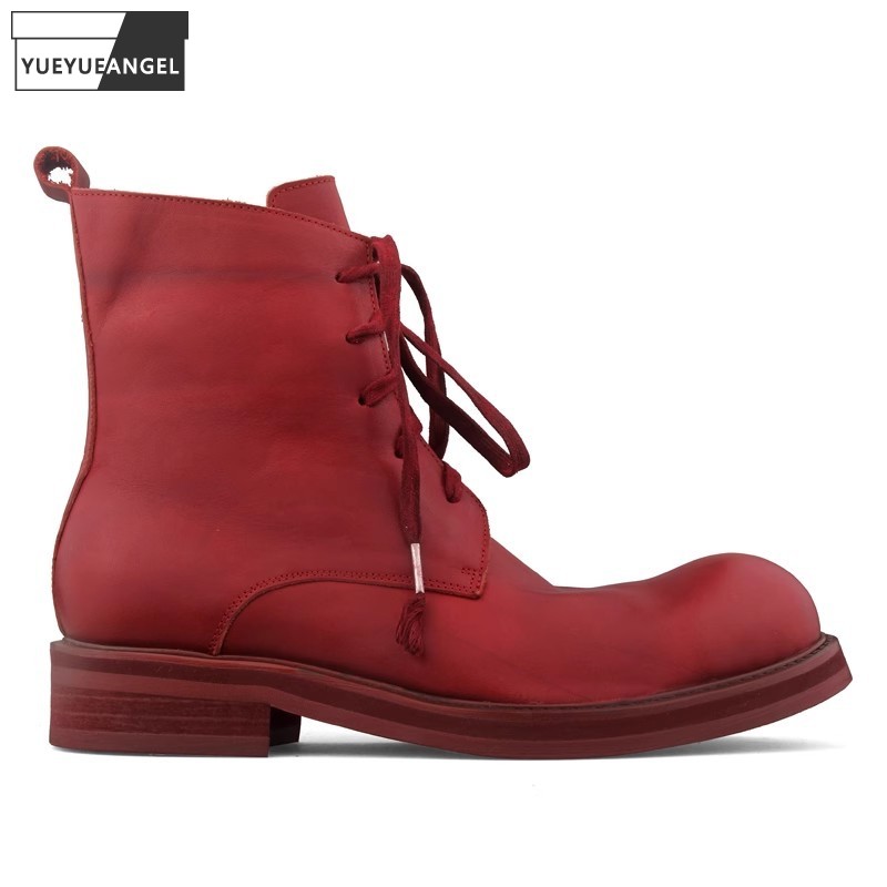 Vintage Leatherwork - Sepatu Bot Pria Vintage Buatan Tangan