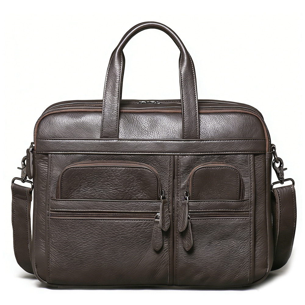 Leather Work Bag Laptop - Tas Kerja Kulit Asli Pria, Tas