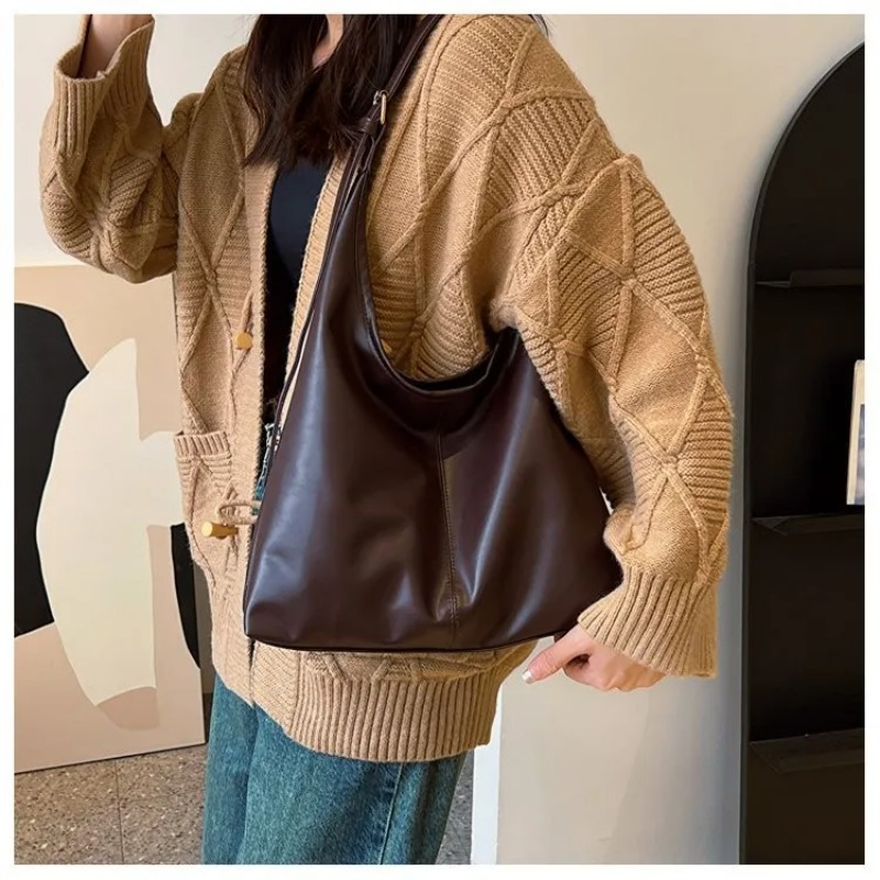 Vintage Leatherwork - Tas Tote Hobo Vintage untuk Wanita,