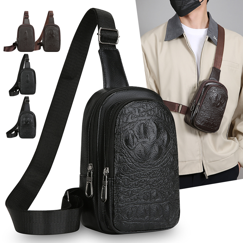 Leatherwork Essentials - Tas Dada Kulit PU Serbaguna -