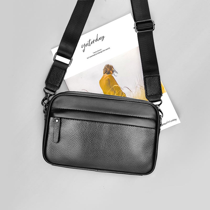 Leather Work Bag Laptop - Tas Selempang Kulit Asli Pria Lapisan