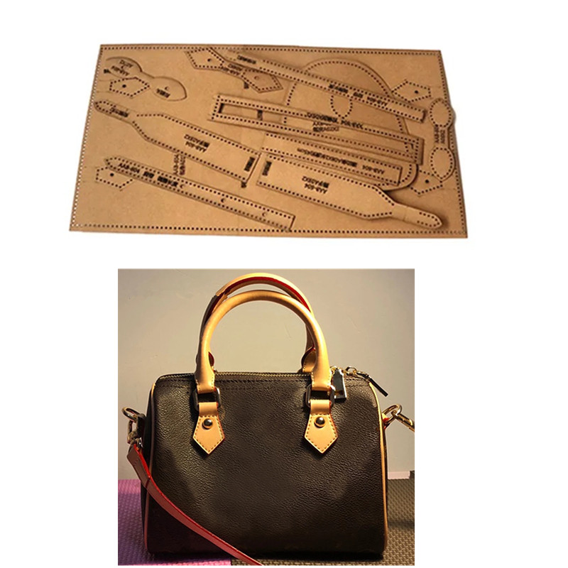 Leatherwork Patterns - 12*8*4Cm DIY Kulit Kraft Pola Jahit