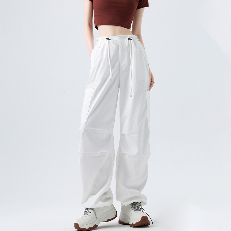 Leather Work Overalls - Celana Kerja Wanita Amerika Musim Gugur