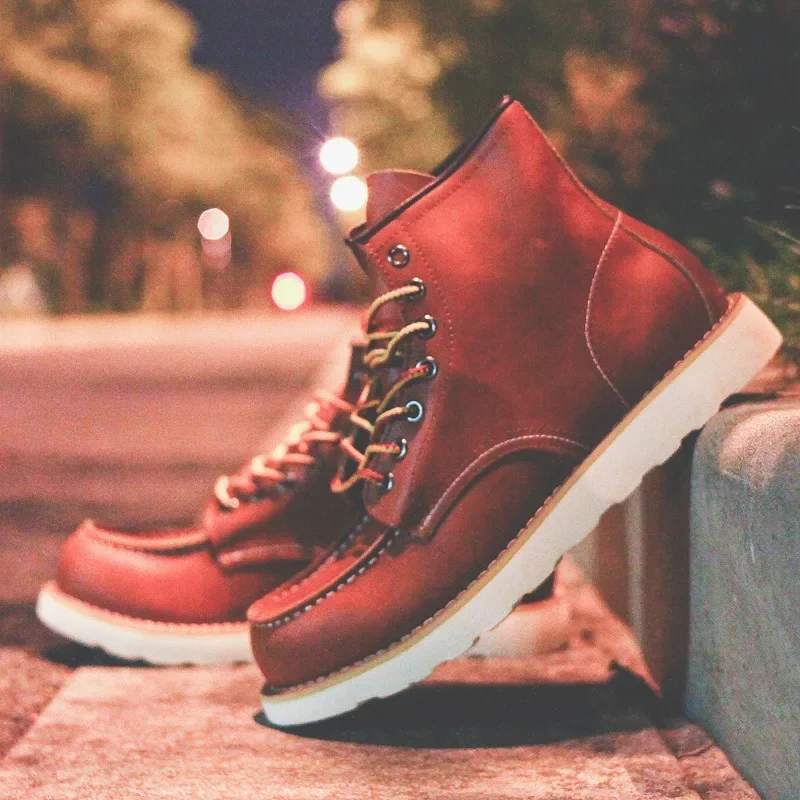Vintage Leatherwork - Sepatu Bot Pria Kulit Asli Sepatu