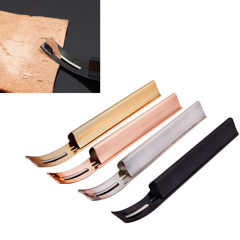 Skiver Leather Thin - Pisau Kulit Stainless Steel untuk Kerajinan