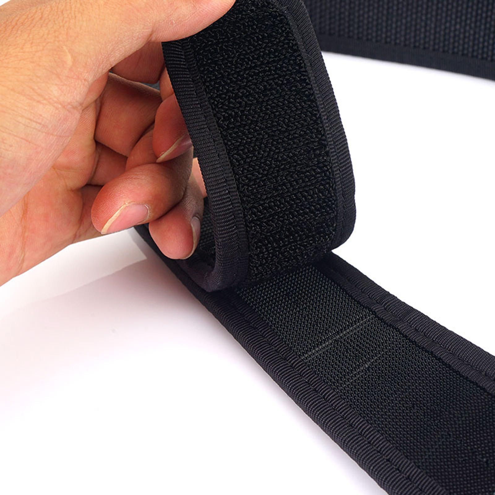 Leather Work Overalls - Sabuk Dalam Nilon Hitam dengan Lapisan