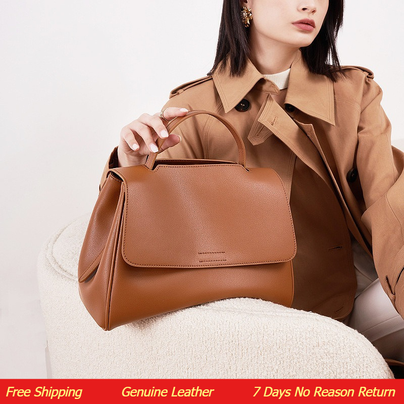 Vintage Leatherwork - Tas tote mewah untuk wanita, tas