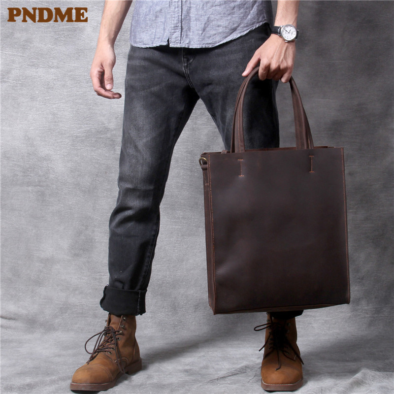 Tas jinjing tangan pria kulit  - Leather Work Bag Laptop ulasan dan harga