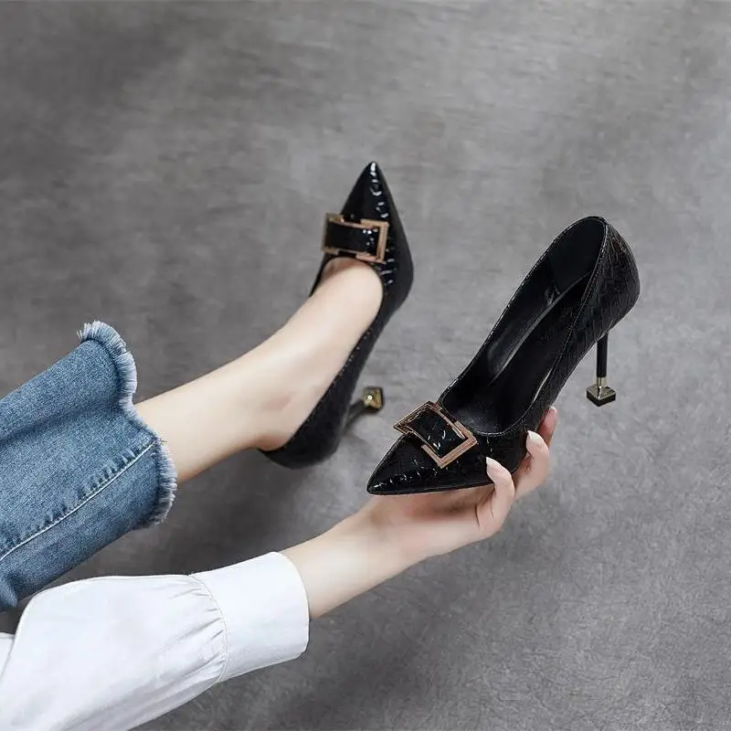 Sepatu Wanita Hak Tinggi Tipis - Leatherwork Patterns ulasan dan harga