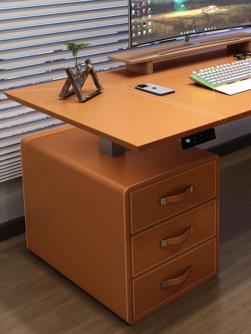Meja Kerja Elektrik Pintar den - Leather Workbench ulasan dan harga
