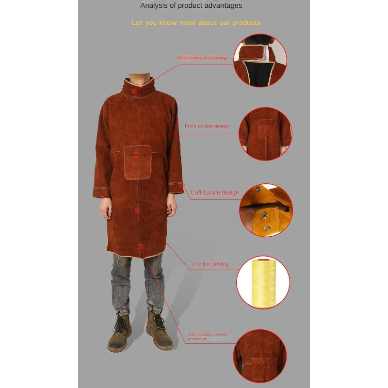 Pelindung tukang las kulit sap - Leather Work Overalls ulasan dan harga