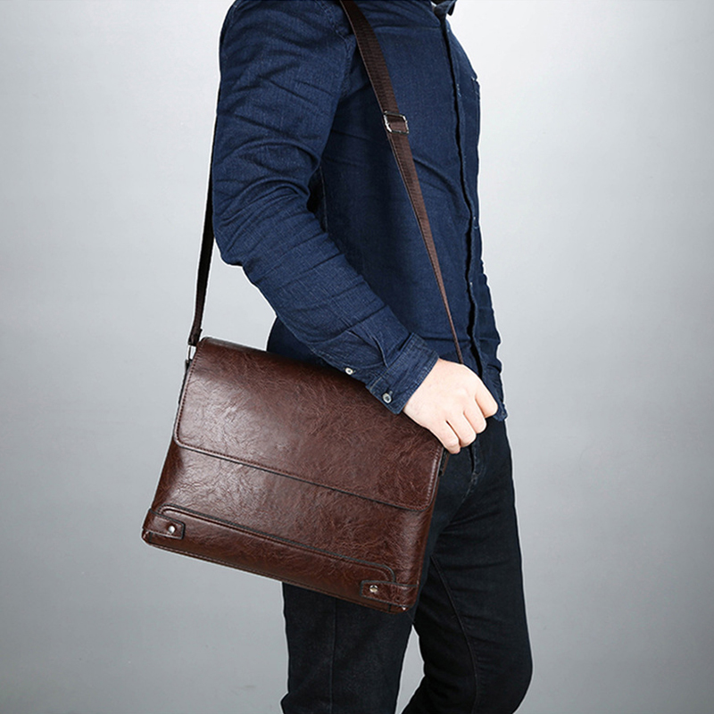 Tas jinjing kulit PU pria, Bos - Leather Work Bag Laptop ulasan dan harga