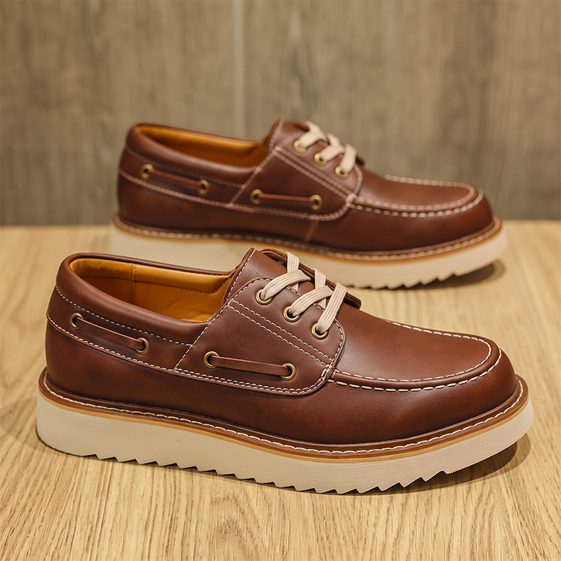 Sepatu Kasual Pria Vintage Kul - Vintage Leatherwork ulasan dan harga