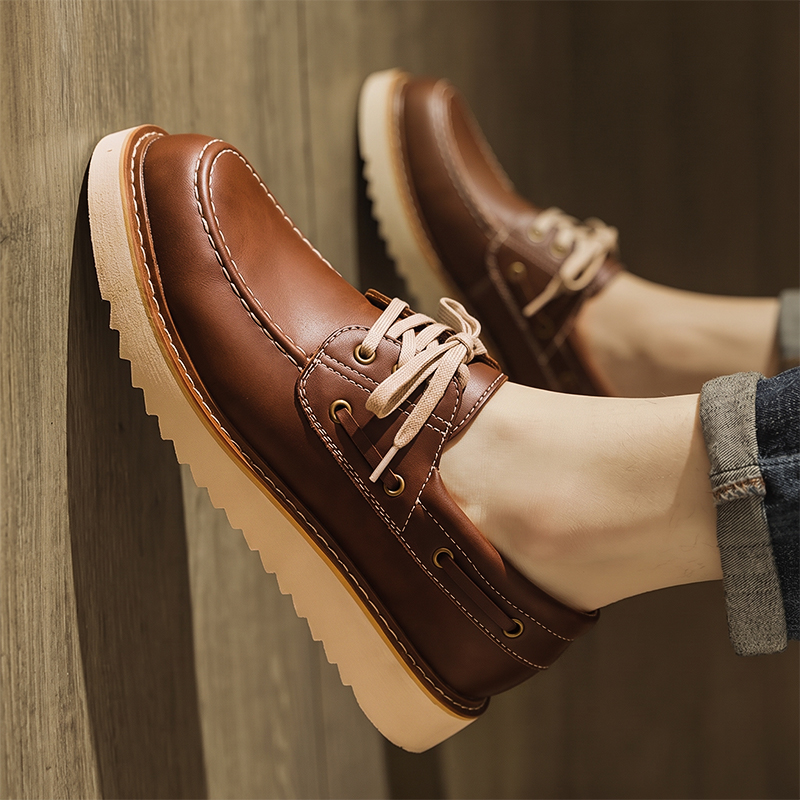 Sepatu Kasual Pria Vintage Kul - Vintage Leatherwork ulasan dan harga