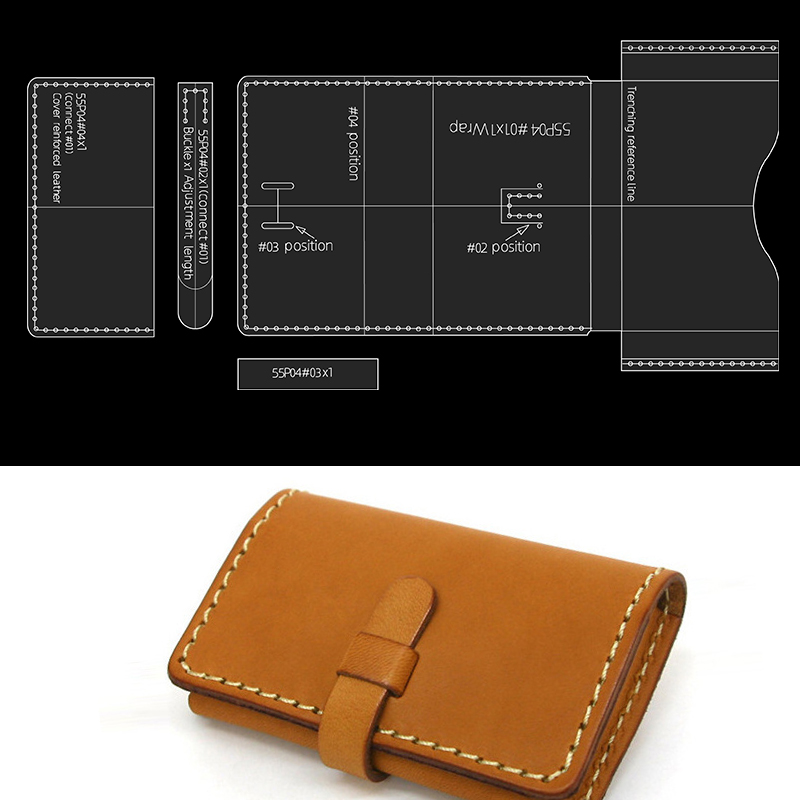 YOMDID 4 buah dompet cetakan a - Leatherwork Kit ulasan dan harga
