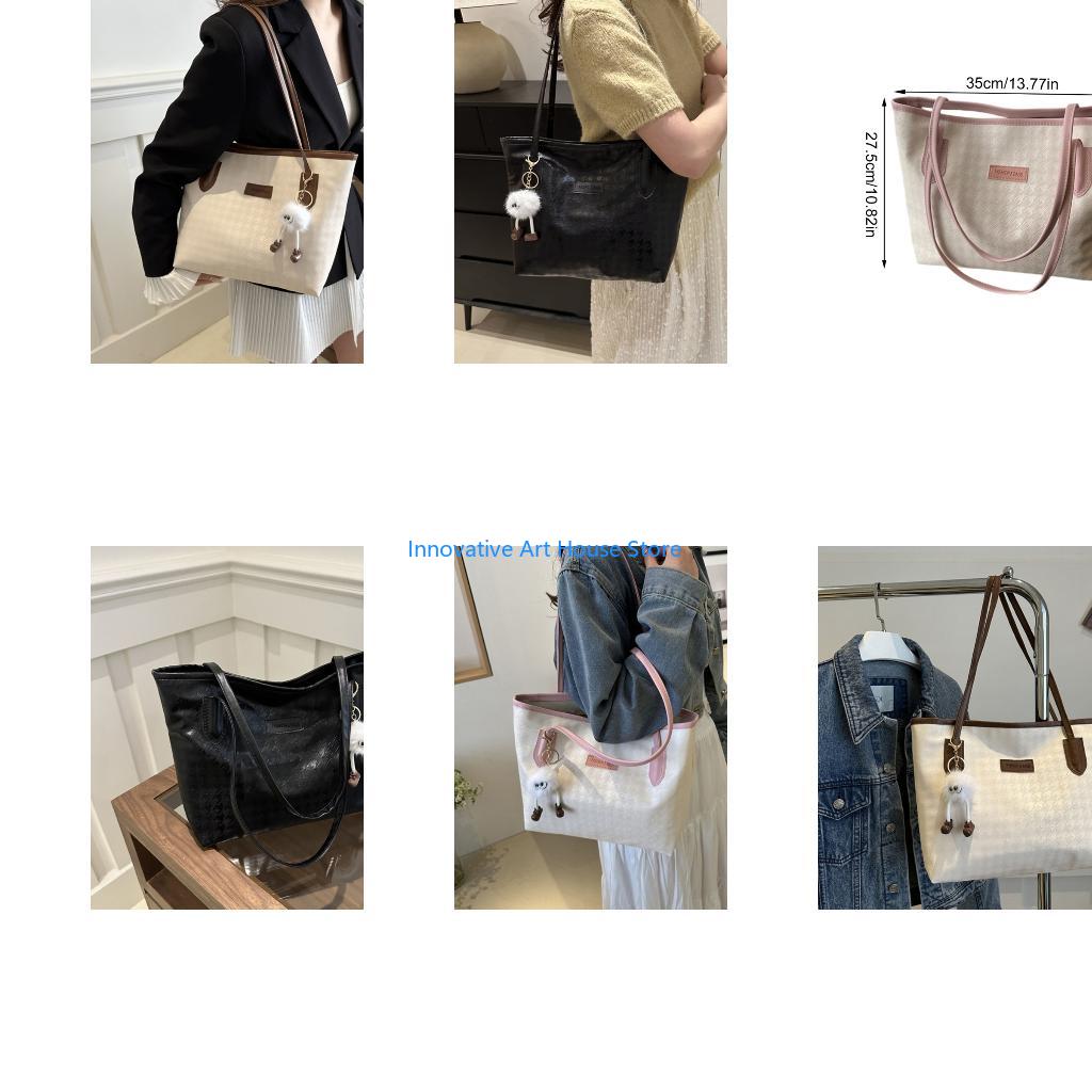 E1PC Tas Tangan PU Modis untuk - Leather Work Bag Laptop ulasan dan harga