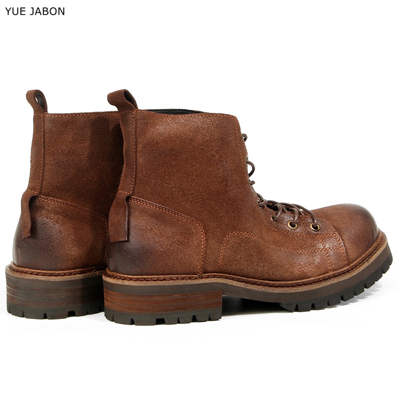 Sepatu Boots Pria Kulit Asli B - Vintage Leatherwork ulasan dan harga