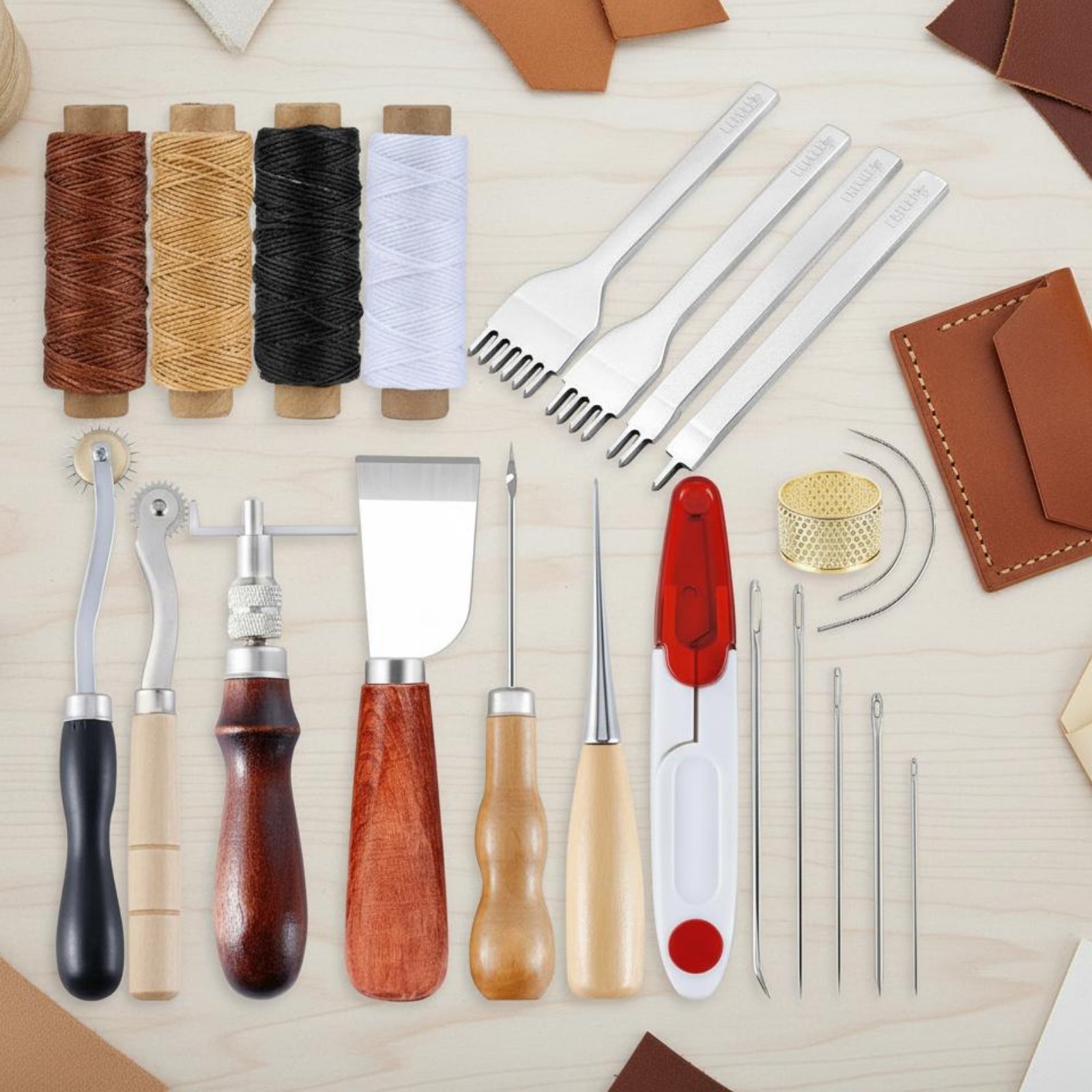 Set Alat Jahit Kulit Multi-Fun - Leatherwork Thread ulasan dan harga
