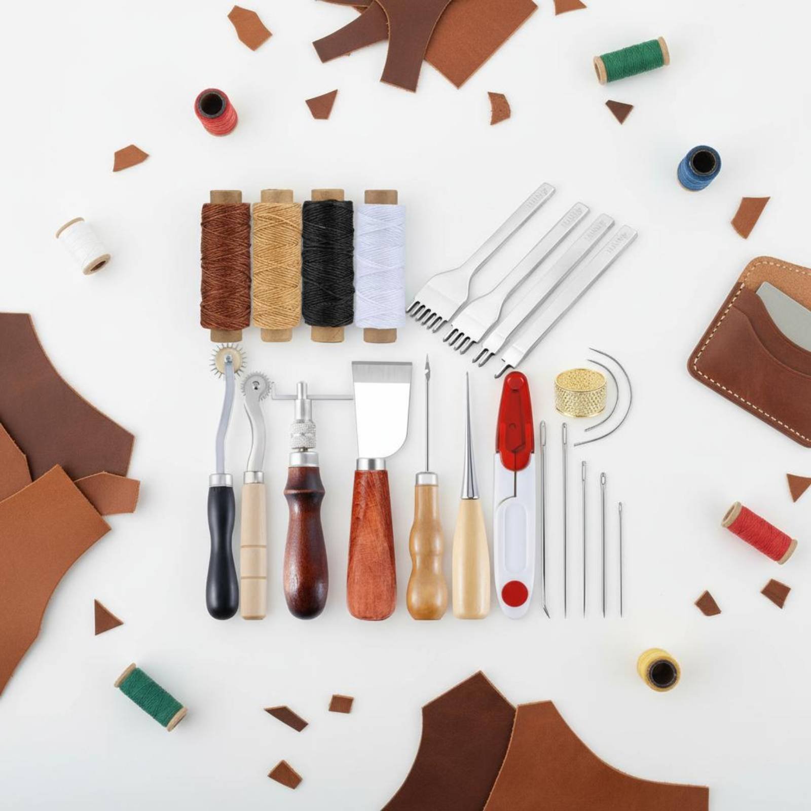 Set Alat Jahit Kulit Multi-Fun - Leatherwork Thread ulasan dan harga