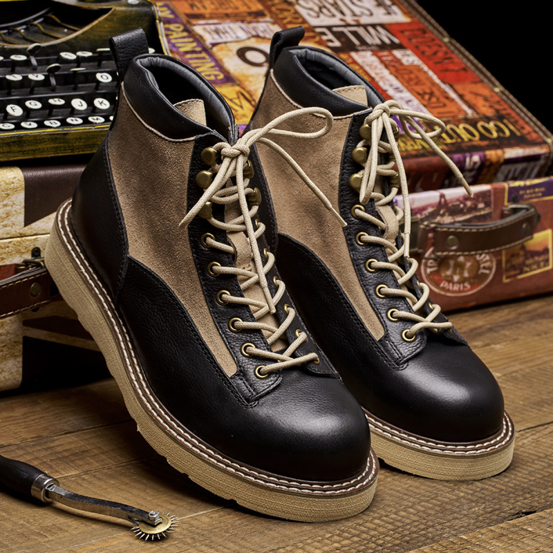 Sepatu Boots Kerja Pria Model  - Vintage Leatherwork ulasan dan harga