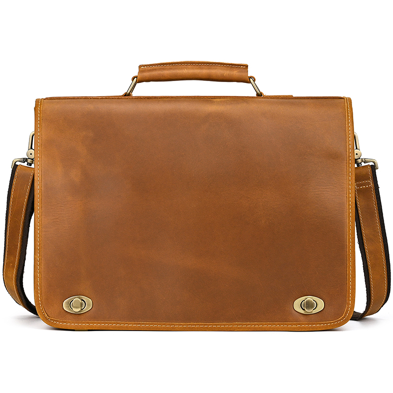 Tas Laptop kulit asli, kustom, - Leather Work Bag Laptop ulasan dan harga