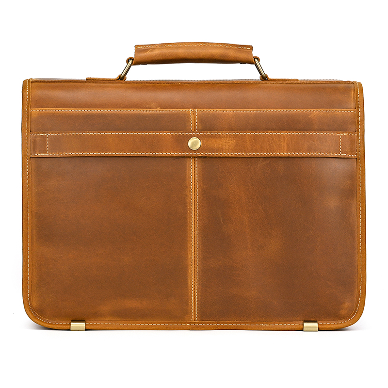 Tas Laptop kulit asli, kustom, - Leather Work Bag Laptop ulasan dan harga