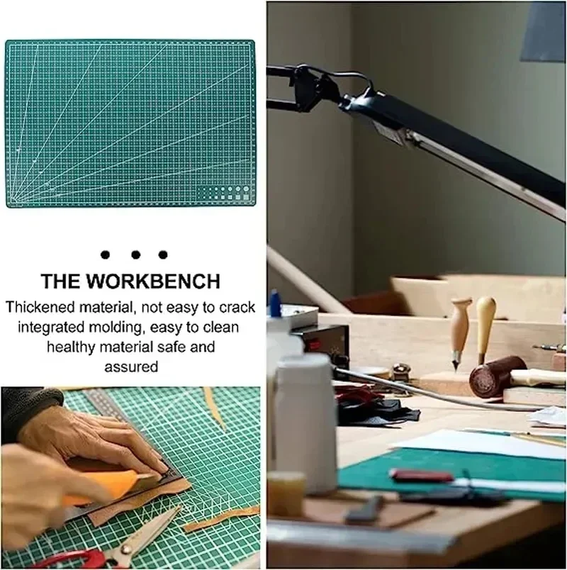 A3 A4 A5 PVC Cutting Mat Patch - Leather Workbench ulasan dan harga