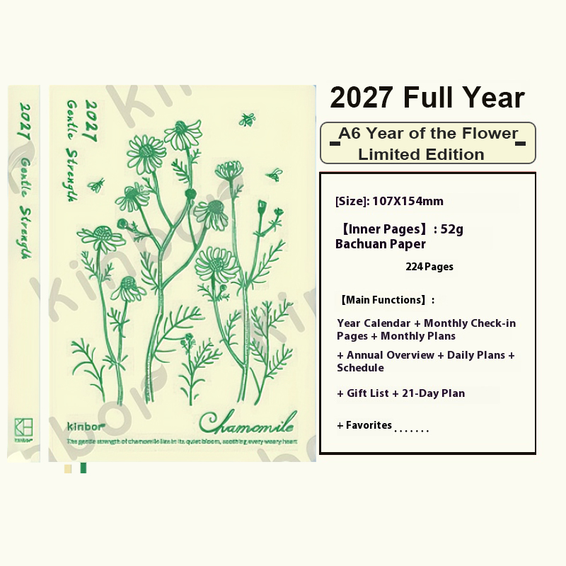 Kinbor New 2027 Planner A5/A6  - Leatherwork Plans ulasan dan harga