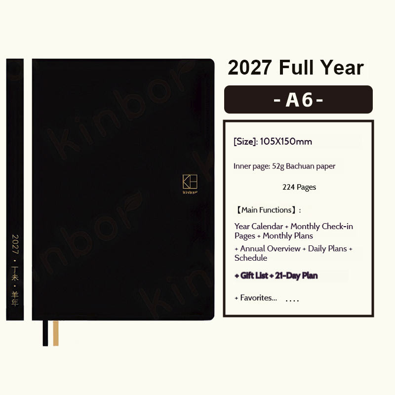 Kinbor New 2027 Planner A5/A6  - Leatherwork Plans ulasan dan harga