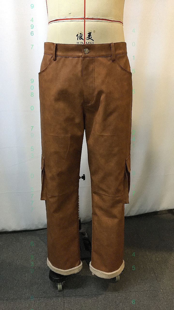 Celana Kerja Kulit PU Coklat V - Leather Work Overalls ulasan dan harga