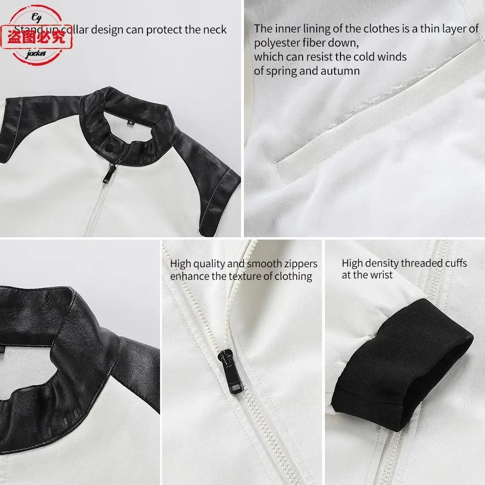 Jaket kulit berkerudung dengan - Leather Work Jacket With Hood ulasan dan harga