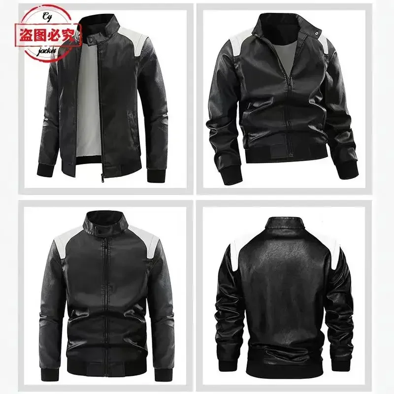 Jaket kulit berkerudung dengan - Leather Work Jacket With Hood ulasan dan harga