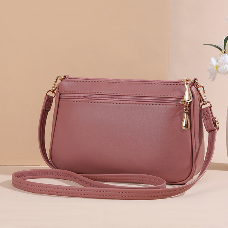 Tas selempang kulit PU wanita, - Leatherwork Thread ulasan dan harga