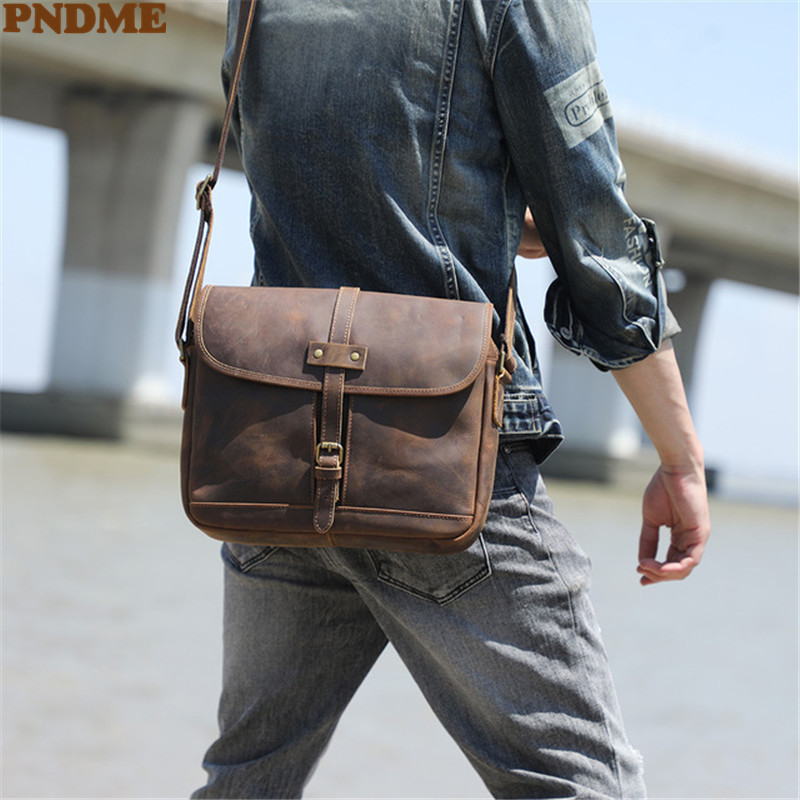 Tas selempang pria kulit sapi  - Leatherwork Thread ulasan dan harga