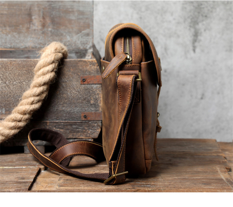 Tas selempang pria kulit sapi  - Leatherwork Thread ulasan dan harga