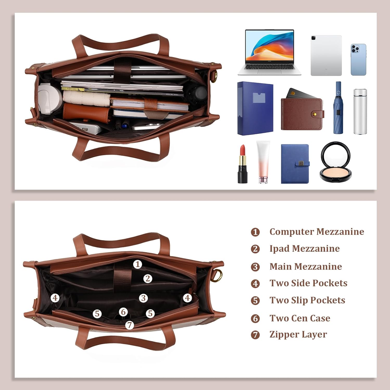 Tas Laptop Tahan Air untuk Wan - Leather Work Bag Laptop ulasan dan harga