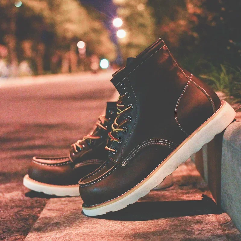 Sepatu Bot Pria Kulit Asli Sep - Vintage Leatherwork ulasan dan harga