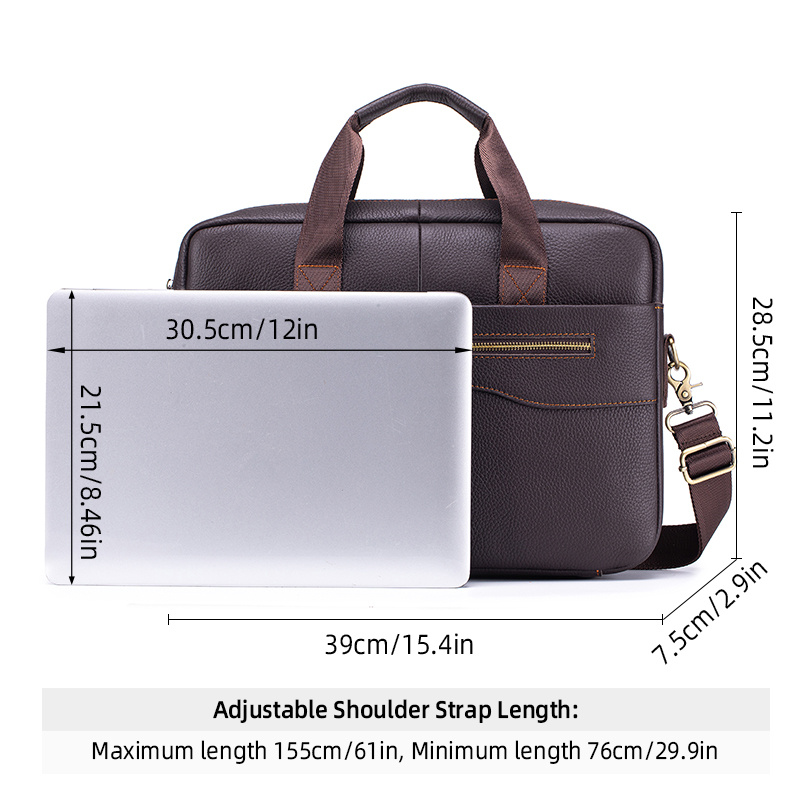 Tas Kerja Kulit Asli Vintage P - Leather Work Bag Laptop ulasan dan harga
