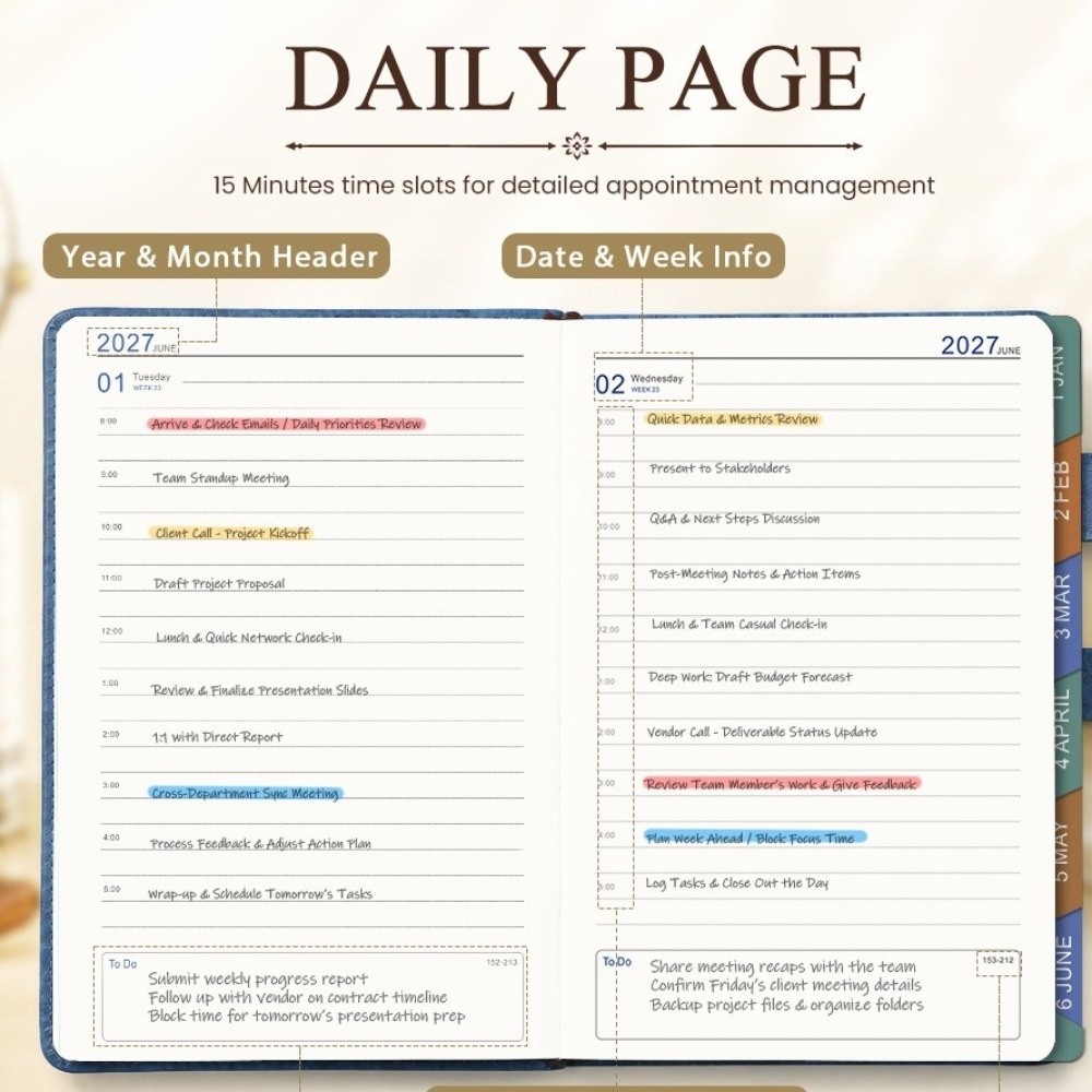 Buku Catatan Jadwal 2027 yang  - Leatherwork Plans ulasan dan harga