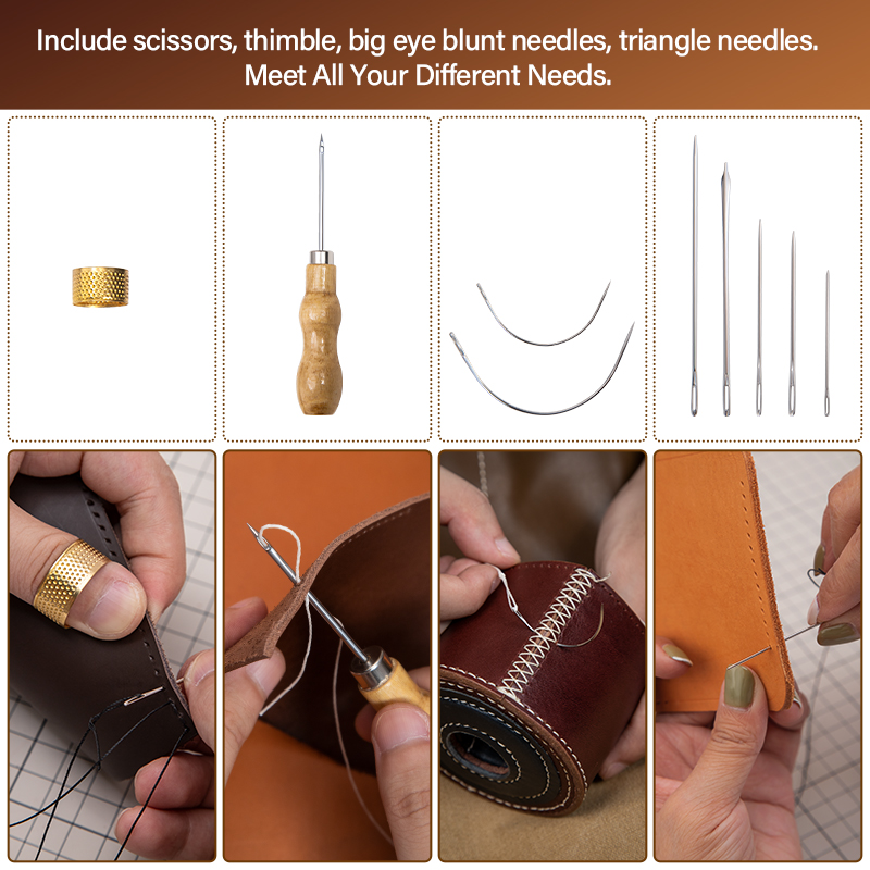 WUTA Kit Perbaikan Kulit Set A - Leatherwork Thread ulasan dan harga