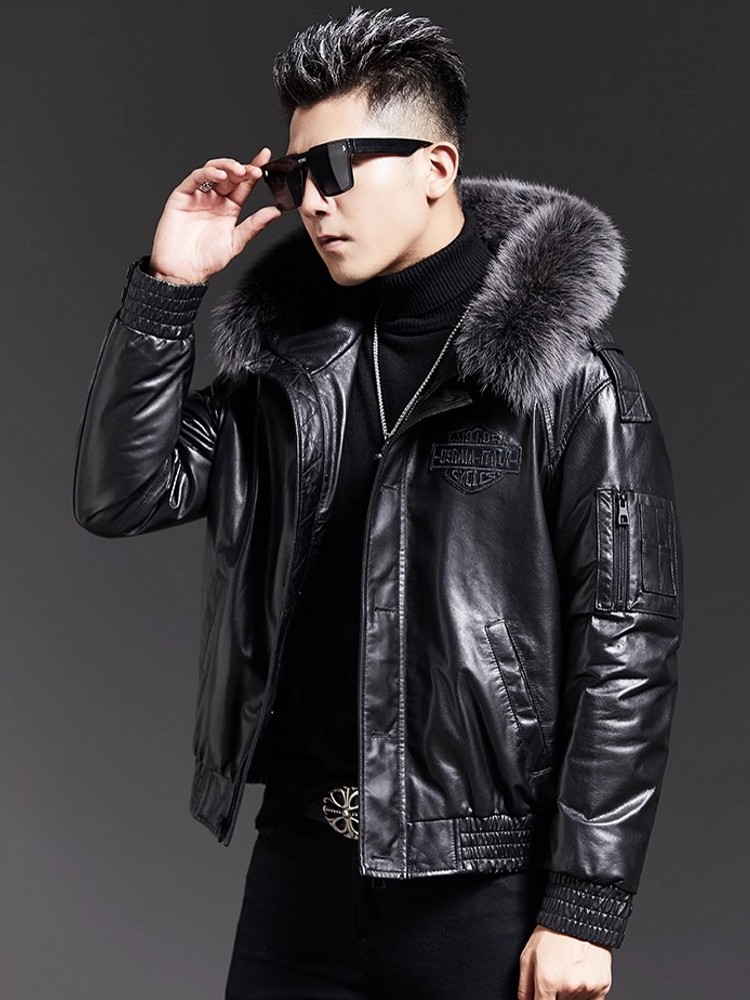 Jaket Kulit Domba Asli Berkera - Leather Work Jacket With Hood ulasan dan harga